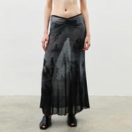 APRILPOOLDAY ESTER MESH SKIRT