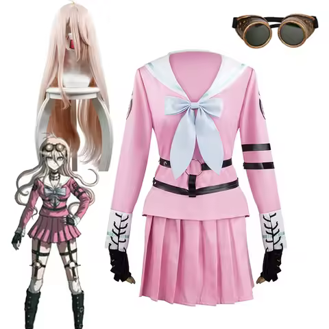 Anime Cosplay Danganronpa V3 Miu Iruma Cosplay Costumes Women Girls Dress Uniform Sailor Suit Full S
