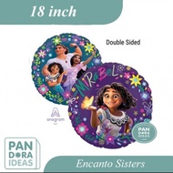18 inch Encanto Sisters Foil Balloon Anagram / Encanto Foil Balloon