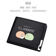 CLANNAD Furukawa Nagisa Botan Dango Okazaki Tomoya Two Fold Wallet Card Holder One Piece Wallet Wome