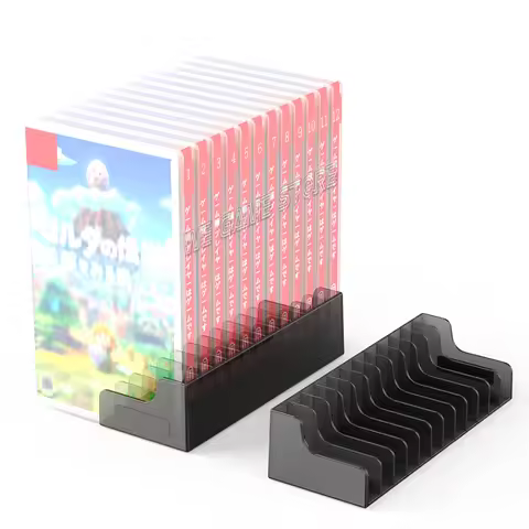 For Nintendo Switch OLED 12 Pieces Game Card Box Storage Stand Disk Case Holder Nintendo Switch & Li