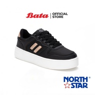 Bata บาจา ยี่ห้อ North Star รองเท้าผ้าใบ (สนีคเคอร์) แบบผูกเชือก รองเท้าผ้าใบแฟชั่น ร้องเท้าลำลอง สำหรับผู้หญิง รุ่น DAVE สีขาว 5316028