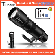 YTRBV TTArtisan 500mm F6.3 Telephoto Lens Full Frame Large Aperture Manual Focus Lens for Canon RF S