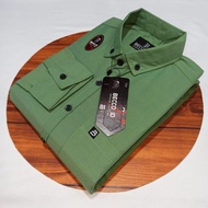 KEMEJA Men's Shirt Sage Green Long SleevePOLOS Shirt/ Men'sPOLOS