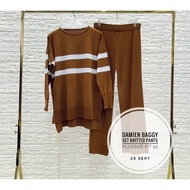 *DAMIEN BAGGY KNITTED SET* WOMEN BAGGY KNITTED SET/CASUAL OUTFIT SET/PLUSSIZE OUTFIT SET