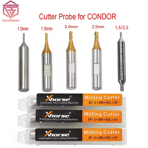 Cutter Probe for CONDOR Key Cutting Machine1.5mm 2.0mm for Xhorse CONDOR XC MINI Plus Dolphin XP-005