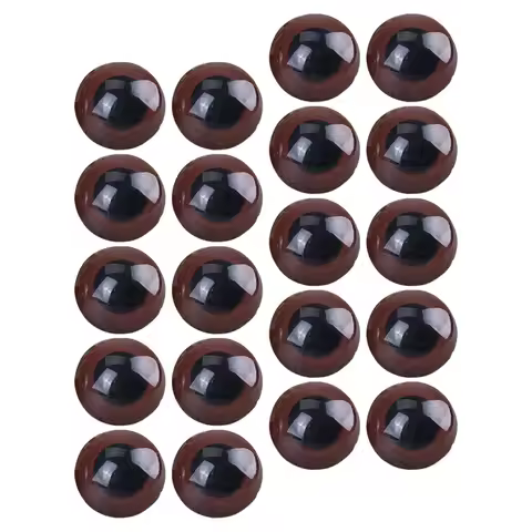 20Pcs 30Mm Brown Cocoa Safety Eyes for Amigurumi Crochet Stuffed Animals Handmade Crafts Crystal Cle