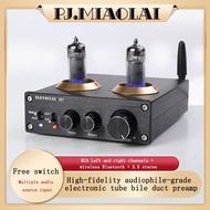 PJ.MIAOLAI M7 CSRA64215  ES9023 HIFI 6J1 Vacuum Tube Amplifier  With Treble Bass Tone Control Blueto
