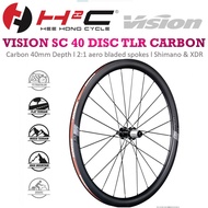 Vision SC 55 &amp; 40 Disc Carbon Wheelset Shimano &amp; XDR