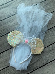 Disney Minnie wedding veil hairband 婚紗頭箍 (聖誕禮物 Christmas gift)