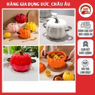 Deco pumpkin ceramic jar 1.6L, size 17cm, height 15.5 including lid, oven, microwave, dishwasher saf