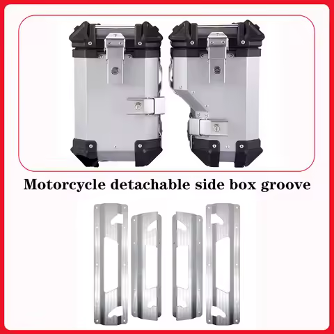 For 38L motorcycle side box groove Can quick releaseinstallatio side box 4pcs aluminum alloy side bo