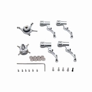 Metal Upgrade Conversion Swashplate Main Blades Grip Clamp Cross Rotor Head Parts for Wltoys K124 K1