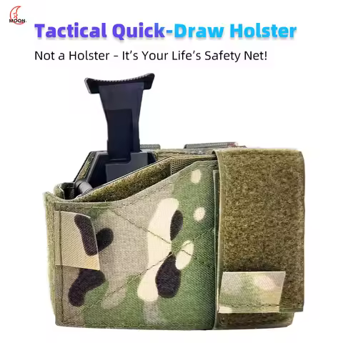 MOLLE Tactical Holster with Paddle&Belt Mount-Universal Pistol Case for Glock 17/19, SIG P320, HK US
