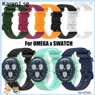 KA Silicone Strap Sports Bracelet Watch band Soft Watchband for OMEGA SPEEDMASTER MOONWATCH