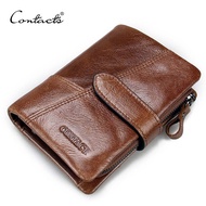 [Ready Stock] Black Angel EBAY 30% Off Cowhide Men's Wallet Movable Zipper Buckle Stitching Clutch