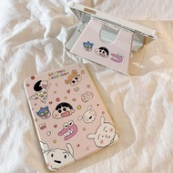 Crayon Shin-Chan iPad Air 4/5/6/7 Protective Case 9th Generation Rotating Acrylic 8th Generation App