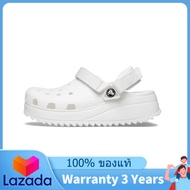 ของแท้พิเศษ Crocs Classic Hiker Ikat Clog 'Triple White' Shoes Non - Slip Thick Sole Beach Sandals 2