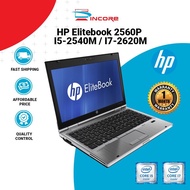 HP Elitebook 2560P - Intel Core I5-2540M I7-2620M / 4GB / 120GB SSD Laptop Notebook Murah Budget Stu