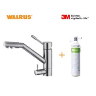 3M - Walrus 266AS 2合1濾水廚盆龍頭 (不銹鋼色) 配3M Filtrete FT-DS02/FS DIY 高效型濾水器