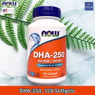 DHA EPA DHA-250/EPA-125 120 Softgels-Now Foods Omega-3 Fish Oil