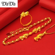 rantai leher emas 916 gold necklace vintage pixiu pendant set real gold ladies ingot pichu bracelet