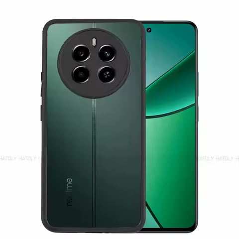 For Realme 12 Plus 5G Case Realme 12 Plus 5G Cover Luxury Clear PC + TPU Shockproof Protective Phone