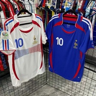 Retro Football Shirt 2006 World Cup France Team Jerseys Zidana Henry Soccer Jersey