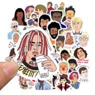 Hip Hop Rapper sticker set 30-60 silk pressed pieces/Hip Hop Rapper sticker