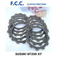 DIJAMIN FCC GT250 X7 SUZUKI GT 250 X 7 JAPAN FCC ORIGINAL CLUTCH PLATE CLUTCH FRICTION CLUTCH DISK 1