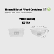 ready Thinwall DM Kotak 2000 ml (25 pc) murah