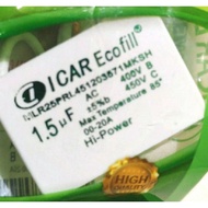 (1) Capasitor Kotak Icar Ecofill 1.5uf - 450 V (99)