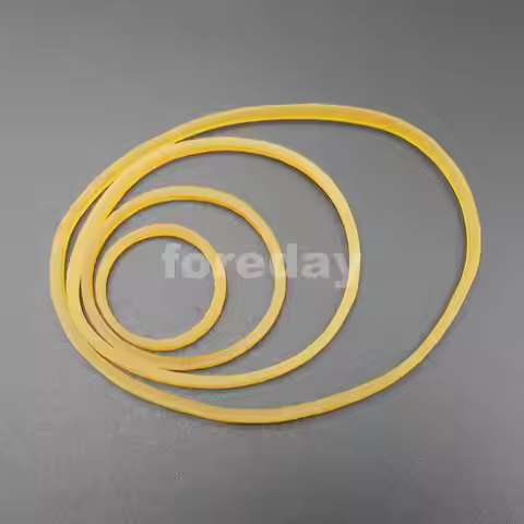 50PCS X Silicone Rubber Band Drive Belt Pulley Model Motor DIY Toys 1.5MM X 19MM 28MM 40MM 55MM Yell
