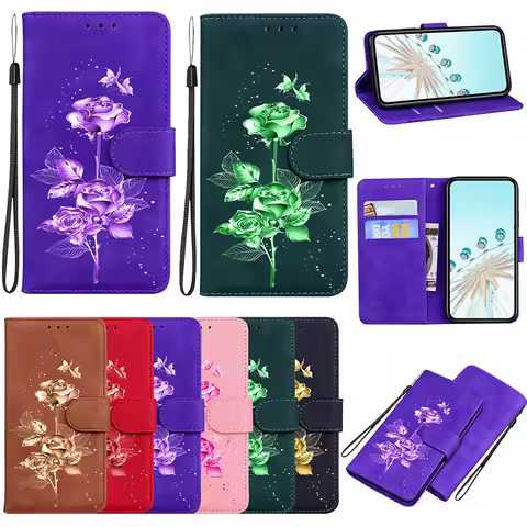 Leather Card Slot Case For OPPO A38 A54 A55 A57 A58 A59 A60 4G 5G A53 A36 A52 A57S A57E A58X A40 A40