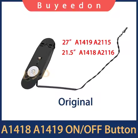 Original Power ON OFF Button For iMac 21.5" A1418 A2116 27'' A1419 A2115 Power Switch Button Replace