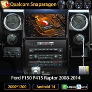 Andoird 14 Car Radio For Ford F150 P415 Raptor 2008 2009 2010 2011 2012 - 2014 Head Unit Navigation 