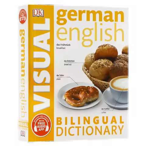 DK German English Bilingual Visual Dictionary Bilingual Contrastive Graphical Dictionary Book