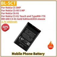 BL-5CT BL 5CT BL5CT High Quality Phone Battery 3.7V 1050mAh for Nokia 6303C/6730C/C3-01 C5-00/C5-02 