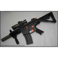 OMC生存遊戲-ZH1 LUN M4-storm 電動水彈長槍 附電池/充電器/護目鏡/戰術握把[水彈長槍/玩具槍]