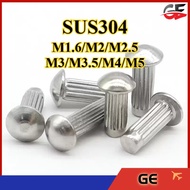 304 SS signboard rivets, paku rivet papan iklan, nameplate rivets Malaysia, outdoor waterproof rivet