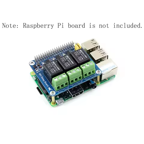 5V 3-Channel Relay HATs Expansion Board for RasPi RPI Raspberry Pi 0 Zero 2 W 3 Model B 4 5 Projects