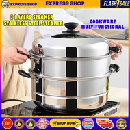 HIGH AND QUALITY 3 LAYERS STEAMER FOR PUTO 3 LAYER SIOMAI STEAMER STAINLESS STEEL STEAMER COOKWARE M
