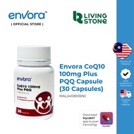 Envora CoQ10 Co-enzyme Q10 Plus PQQ  100mg x 30s - Heart Health, Energy Booster, Anti Aging | Kesiha