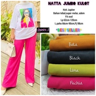 NATTA #2 KULOT JUMBO BY QAISARA CELANA KULOT KAOS RAJUT TEBAL Murah