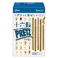 Direct from JAPAN Pretz 16 Grain Pretz Light Salt Flavor 60g 6 bags Snack Pretzel Dietary Fiber Grai
