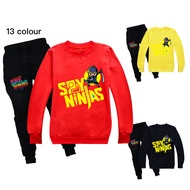 Squid Game Boys Girls Round Neck Sweater Trousers Set Sweatshirt + Sport Jogger 1519 Fashion Spring Autumn Kids Cartoon Clothes Suit