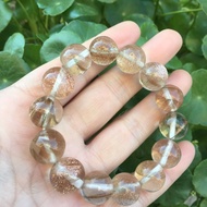 [Blonde Crystal] Natural Brazilian Blonde Crystal Bracelet Men Women Pure Natural Full Blonde Bracel