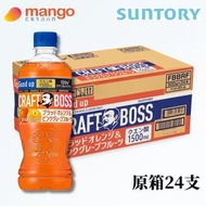 【原箱優惠】CRAFT BOSS 血橙&粉紅葡萄柚水果茶 500ml (24樽)(日本飲品, 日本直送, 平行進口)