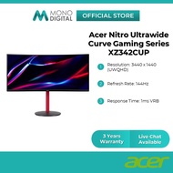 Acer Nitro XZ342CUP 34" Ultrawide Curve Gaming Series Black Monitor (UWQHD/144Hz/1ms/VA/400cd/m²/Wrap-Around Experience)