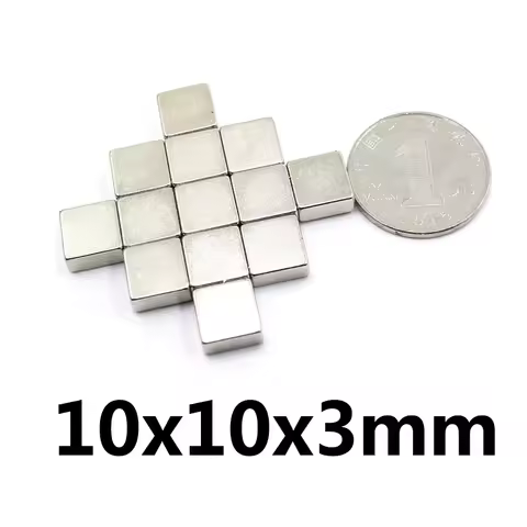 10x10x3 mm Small Block Magnet 10x10x3mm Strong Powerful Magnet 10*10*3mm For Home Refrigerators, Off